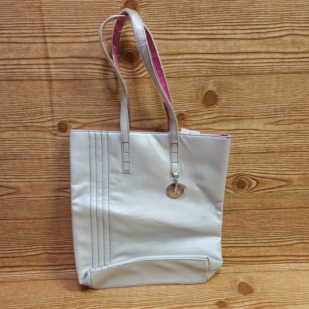 Silver Tote Bag